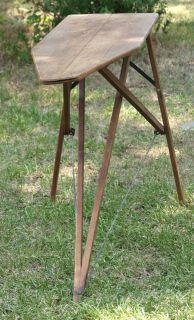 ANTIQUE Vintage Wooden IRON Ironing BOARD Wood Living Room Furniture 