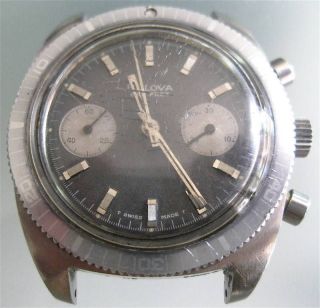 Bulova chronograph diver Watch cal 14eb (7733)