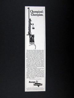 Savage Anschutz Super Match 54 Model 1413 Target Rifle 1966 Ad 