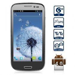 Android 4.0 3G Smart Phone with XGA Screen Dual SIM Dual Core 1GHz 