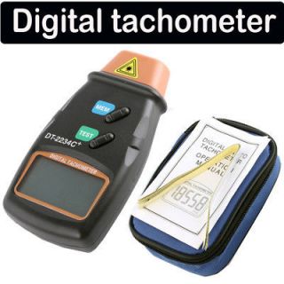   Photo Tachometer Non Contact RPM Tester Tach Meter Electronic Auto