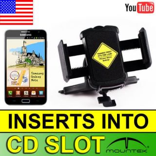   Car Mount Samsung Galaxy Note Holder [Fits into CD Slot & Grooves