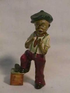   Original Occupied Japan Black Americana Shoe Shine Boy Figurine