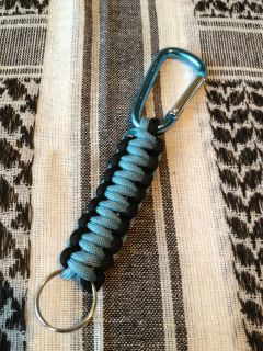Paracord Lanyard, Key Chain, with Carabiner, and key ring