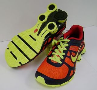 Nike Women ID Shox Running Shoes Orange/Navy/Lime 503195 991