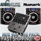 NUMARK NDX900 CD PLAYERS + X6 MIXER DJ BUNDLE   ***FREE 2 DAY 