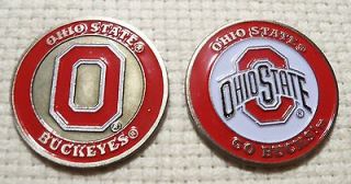 Licensed NCAA Ohio State University Buckeye Golf Ball Marker + Bonus
