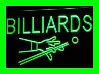 i309 g Billiards Pool Room Table Bar Pub Neon Light Sign