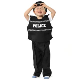   )   Police Officer Fancy Dress Up Suit Outfit Kids Childs Costume