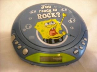 Spongebob SquarePants portable CD Player Working Condition