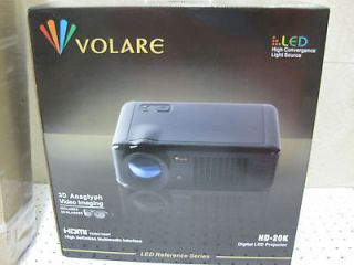 BRAND NEW Volare HD 20K HD 1080P LED Home Theater Projector with 