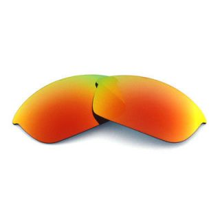   Fire Red Replacement Lenses For Oakley Flak Jacket Sunglasses