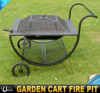 New Movable Garden Stove Patio Fire Pit Table Backyard Metal Deck Free 