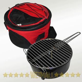 BBQ Grill & Cooler Bag Portable Camping Tailgate Picnic Set