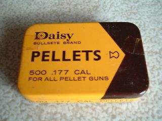 Newly listed Vintage tin of 500 Daisy .177 Cal. air gun rifle pellets 