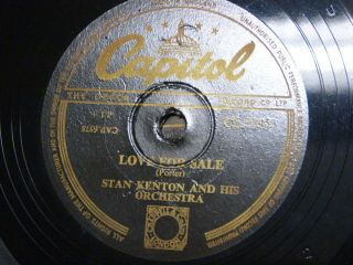 78 rpm STAN KENTON ORCH love for sale / easy go