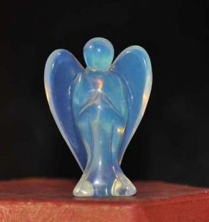Wholesale 10 pcs Opal Carve Gemstone Angel Crystal Figurine 1.4