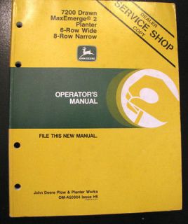   7200 Drawn MaxEmerge2 6 Row Wide 8 Row Narrow Planter Operator Manual