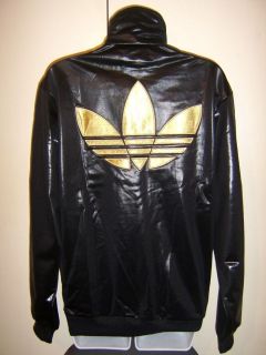 NEW ADIDAS CHILE 62 TREFOIL MENS WOMENS TRACK TOP JACKET BLACK 