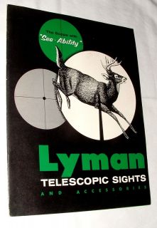   LYMAN TELESCOPIC SCOPE SIGHTS & ACCESSORIES CATALOG SALES PAMPHLET