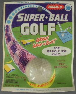 Vintage 1966 Toy NIP Wham O Super Ball Golf Superball MIP Its Almost 