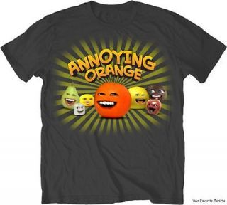 Licensed You Tube Annoying Orange Team Orange Adult Shirt S XXL
