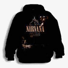 Nirvana Bleached Zip Up Outerwear   hoodie New 2XLarge