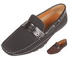 Mens Classic Casual Driving Moccasins,Comfy Slip On Shoes,Black,Brown 