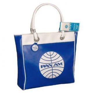 New Pan Am Blue Tote Bag Handbag Vintage Original Panam White Purse 