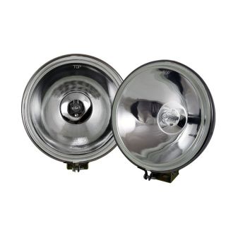 Auto Part Fits For Universal 4x4 Fog Lights 6 Inch Chrome Housing W 