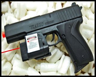   GUN 1911 6mm RED arms LASER FLASHLIGHT starter SPRING PISTOL 555