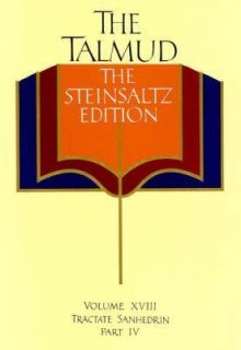   Steinsaltz Edition Vol. 18 by Adin Steinsaltz 1998, Hardcover