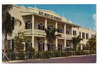 Florida postcard Key West HandPrint Fabrics chrome