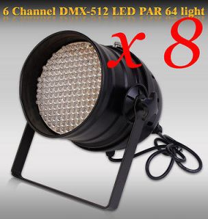 PCS Stage Use LOT DJ 177 LED Lights RGB PAR 64 DMX STAGE PARTY SHOW
