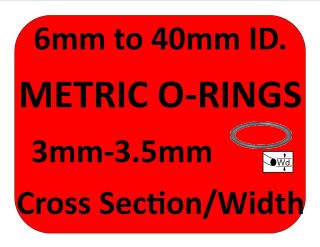 METRIC RUBBER ORINGS O RING PAINTBALL Co2 3mm 3.5mm air