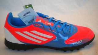 Adidas F5 TRX TF Turf Soccer Shoes Cleats Blue Infrared White G61510 