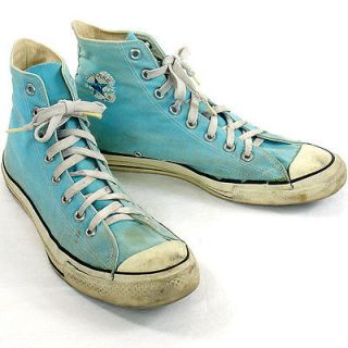 Vintage USA MADE Converse All Star Chuck Taylor 10.5 hi top TURQUOISE 