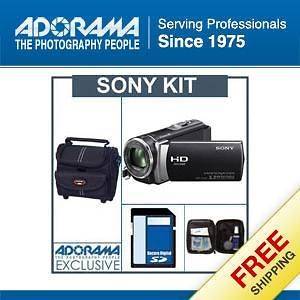 Sony HDR CX190 HD Flash Memory Camcorder, Black   Bundle   with 16GB # 