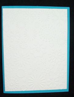 Stampin Up Whisper White Embossed Card Front Layers 6PK Buy 10 Pks 