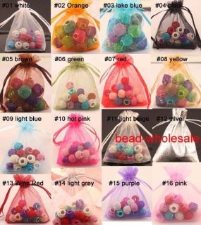 30/100pcs Organza Jewelry Packing Pouch Favor Gift Bags you to chose 