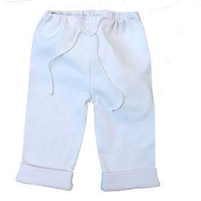 Sckoon Organic Cotton Elf Pants White   Size 6 12 months