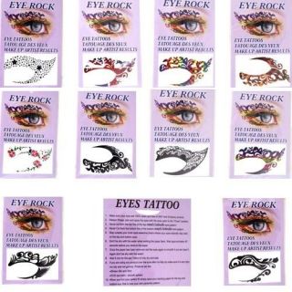 Multy Sryle Sexy Women Eyes Sticker Transfer Temporary Tattoos Easy 