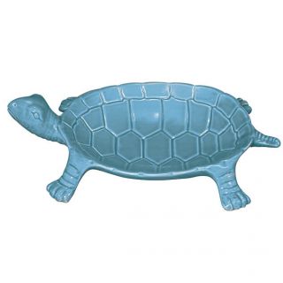 Tropical Nautical Aqua Sea Turtle Server Plate