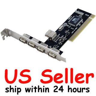   Speed USB 2.0 PCI Card Expansion Kit (4 External+1 Internal) for PC