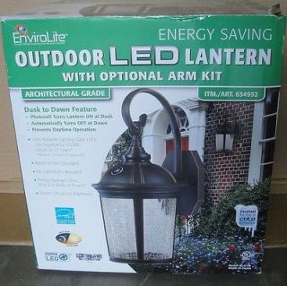 NEW EnviroLite Outdoor LED Lantern Light Fixture 8.9 Watts Lasts 