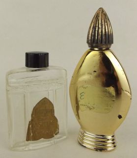 Vintage Perfume Bottles Empty Jasmine Elegante Evening Paris 