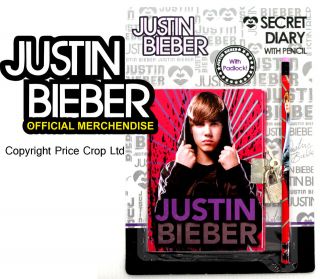   Bieber Secret Diary Set   Includes Padlock, 2 Keys & Pen cil Pencil