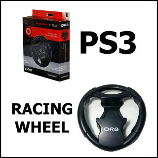   PS3 CAR GAME RACING STEERING DRIVING GAMING WHEEL CONTROL NEW BOXED