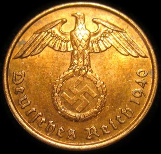   3rd Reich 1940A Tw​o Reichspfennig ​Actual Third Reich Coin