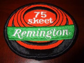 Remington Shotgun 75 Skeet Embroidered Patch 3 1/2 New